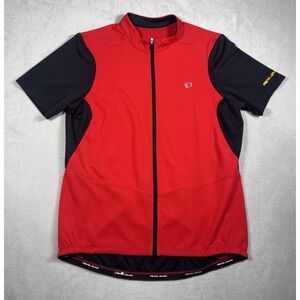 Pearl Izumi Mens SELECT Pursuit Cycling Jersey Full Zip Short Sleeve Large Red